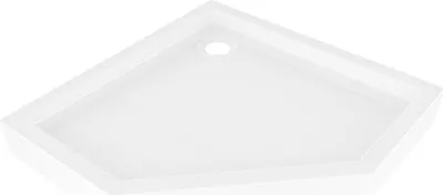 Obrázok produktu pre Mexen Flow+ päťuholníková sprchová vanička 100 x 100 cm, biela lesklá - 46P101010H