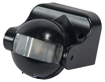 Image de Détecteur de mouvement Noir NT mural 180ST 12M 1200W 230V IP44 3-2000LUX