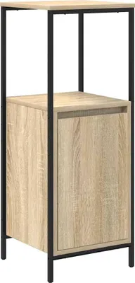 Produktbild von vidaXL Badschrank mit Regalen Sonoma-Eiche 36x35x95 cm