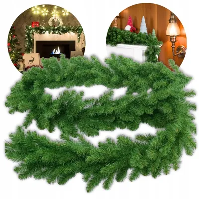 Produktbild von Künstliche Weihnachtsgirlande 2,7 m, dicht, grün, Tannengirlande zur Dekoration