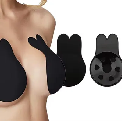 Produktbild von CHPN – Selbstklebender Push-up-BH – Klebe-BH – BH ohne Träger – Schwarz – S/M – BH ohne Träger – wiederverwendbar