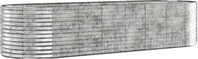 Produktbild von vidaXL Hochbeet Verzinkter Stahl 322x100x68 cm Silbern