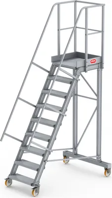 Produktbild von Altrex Podesttreppe fahrbar 60° 9 Stufen