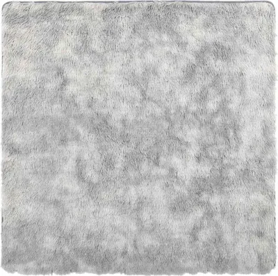 Produktbild von Teppich Shaggy Hochflor NAVARRA Hellgrau 240x240 cm Polyester
