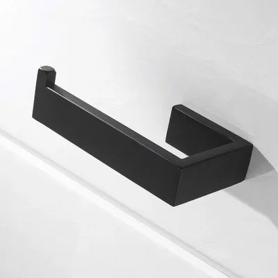 Produktbild von Famanu Toilettenpapierhalter Wandmontage - Edelstahl SUS 304, schwarz