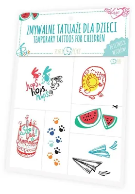 Image de Tatouages lavables pour enfants - Motifs d'été