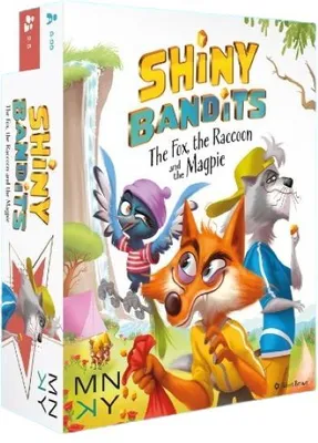 Produktbild von MNKY Entertainment Brettspiel Shiny Bandits strategisches Kartenspiel Gold sammeln