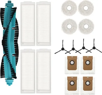 Produktbild von Mobilly Satz Ersatzbürsten, Filter, Mopps und Beutel für Eta Aquilo Pro, Cecotec Conga 11090, 17 Stück