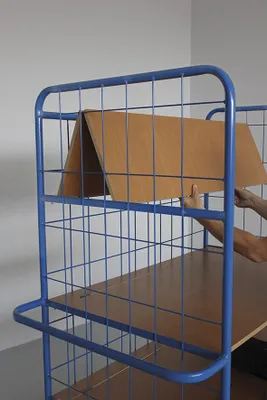 Produktbild von Variofit Etagenwagen hoch mit klappbaren Etagenböden, Ladefläche:1005x645 mm