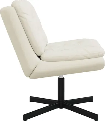 Produktbild von Möbel Fernseh- & Relaxsessel - Creme - CLORIS Drehender Entspannungsstuhl Creme 63x75x76 cm Samt,13.7 Kg - 705058