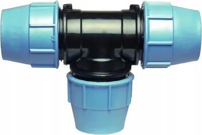 Image de Raccord de tuyaux PE 40×40×40 - Pour l'eau - Résistant à la pression - Hygiénique - Flexible
