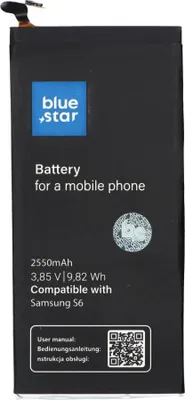 Image de BATTERIE adaptée au Samsung Galaxy S6 2550 m/Ah Li-Ion BS PREMIUM