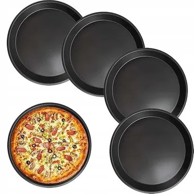 Produktbild von 4er Set Pizzablech Ø 16 cm Kohlenstoffstahl, antihaftbeschichtet