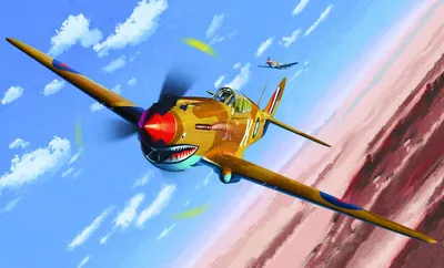 Image de Maquette avion 12235 - TOMAHAWK IIB "ACE OF AFRICAN FRONT" :LE (1:48)