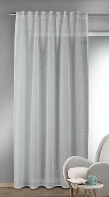 Produktbild von Fertigschal verdeckte Schlaufen "Livia" - Dekoschal von Albani: 245x135cm / Silber1 Größe (HxB): 245x135cm Farbe: Silber1