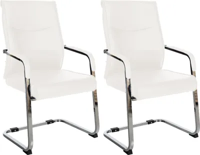 Produktbild von 2er Set Besucherstuhl HLO-CP112  weiß