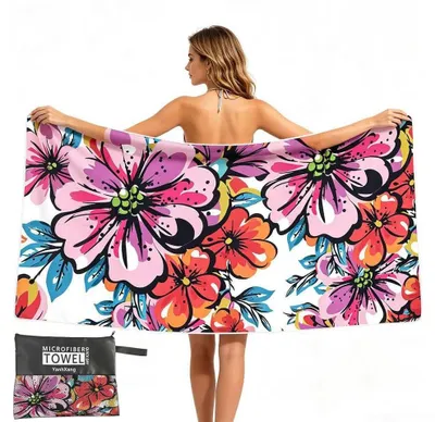 Zdjęcie produktu dla Ręcznik plażowy z mikrofibry, rozmiar XXL, 180 x 100 cm