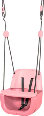 Produktbild von Dice Klettergerüst Zubehör Kunststoff Babyschaukel 3 in 1 Schaukel Rosa/ Hellrosa (Pastellfarbe)