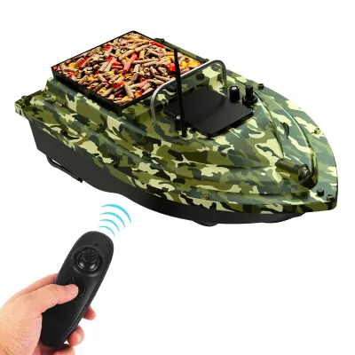 Produktbild von Fernbedienung fuer den Futterspender zum Angeln, kabelloses Koederboot, Fischfinder-Geraet, Reichweite 400ÿ490 m, 18000 mAh, 7,4 V, 2 kg