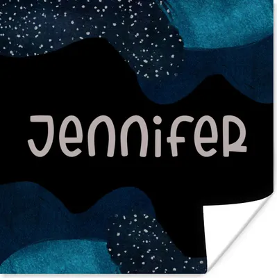 Produktbild von MuchoWow® Poster Jennifer - Pastell - Mädchen 50x50 cm - Wohnzimmerdekoration