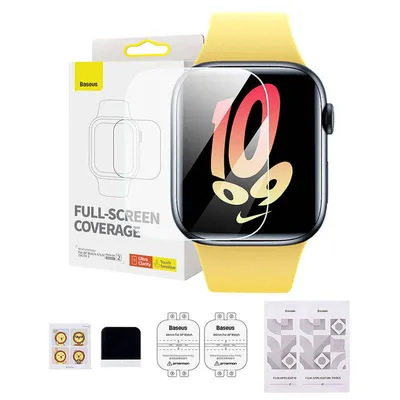 Produktbild von Baseus 44mm Schutzfolie fr AP Watch 4/5/6/SE/SE 2, klar