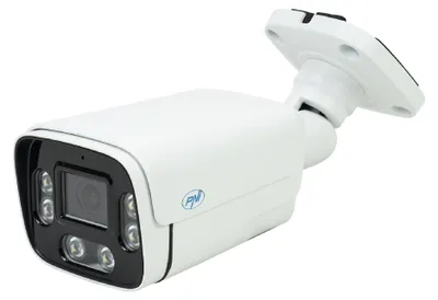 Imagen del producto de Cámara de videovigilancia PNI IP780, 8 MP, 4K, IP, 6 LEDs infrarrojos, IP66, color blanco