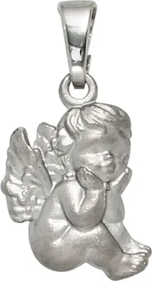 Anhänger-Engel-925-Silber-rhodiniert-mattiert
