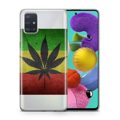 Produktbild von Handyhülle Schutzhülle für Huawei Y6p Case Cover Tasche Bumper Etuis TPU, Modell:Huawei Y6p, Motiv auswählen:Cannabis