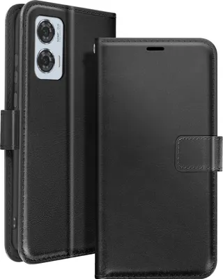 Produktbild von Mayaxess, Motorola Edge 50 Fusion Wallet Case Standfunktion mit Handschlaufe, Schwarz