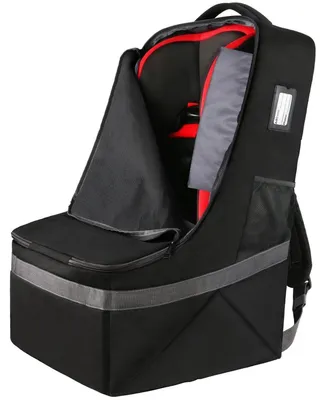 Immagine prodotto di Borsa da viaggio per sedili auto, ideale per il trasporto di seggiolini per bambini, dimensioni 45x45x71 cm, realizzata in poliestere impermeabile