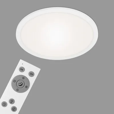 Produktbild von LED Panel dimmbar Ultraflach CCT Fernbedienung weiß 24W Ø40cm Metall Briloner