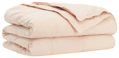 Imagen del producto de vidaXL: Cubierta para edredón, 240 x 260 cm, para todas las estaciones, fibra de kapok, color beige