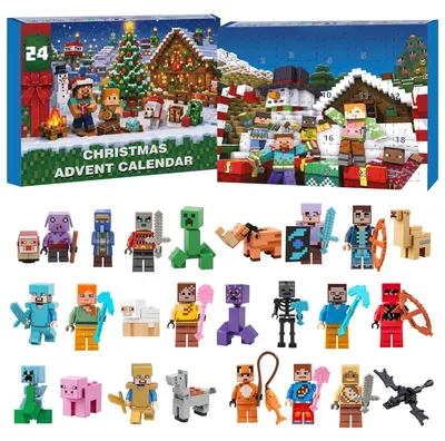 Produktbild von Adventskalender Kinder 2026 Bausteine Adventskalender mit 24 Überraschungen Figuren Weihnachtskalender für Kinder Kreatives Bauspielzeug
