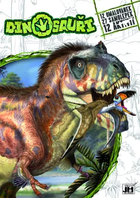 Immagine prodotto di JIRI MODELS Färbung mit Aufklebern Dinosaurier