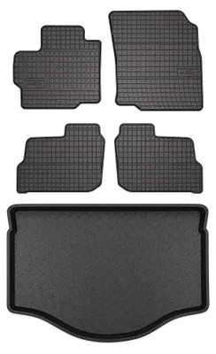 Produktbild von Gummimatten + Kofferraumwanne für Mitsubishi Space Star II 2020- (Schrägheck) – Schwarz, passgenau – Wielganizator SolidPRO