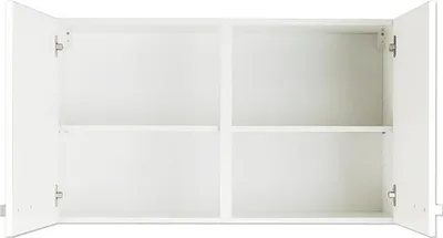 Produktbild von Optifit Hängeschrank Salo214 BxTxH 100 x 34,6 x 57,6 cm weiß matt zerlegt HWSA O106-7+