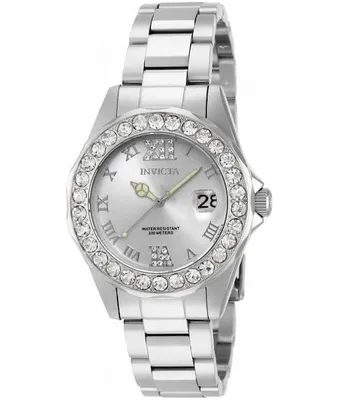 Produktbild von Invicta Pro Diver 15251 Damenuhr - Quarzwerk - Edelstahl mit silbernem Zifferblatt - 38 mm