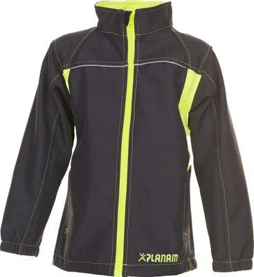 Produktbild von Größe 158/164 Kinder Planam Junior Softshelljacke anthrazit gelb Modell 6130