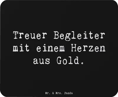 Produktbild von Mr. & Mrs. Panda Mauspad Spruch Skye Terrier Herz - Schwarz - Geschenk, Mousepad, pc mausunterlage, liebevolles Wesen, Hund, Hunderassen Charakter, treu, Mouse Pad
