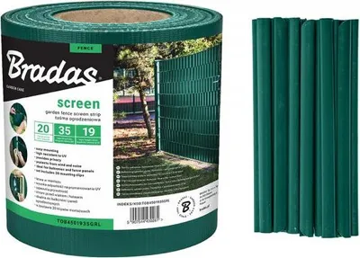 Obrázok produktu pre Páska na plot, krycia plotová páska Bradas 19 x 35 m - zelená