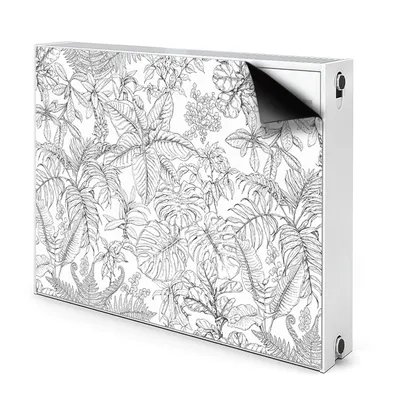 Produktbild von Magnet Heizkörperverkleidung Heizkörper-Abdeckung Heizung Heizkörper 110x60 cm  - Skizze, tropisch