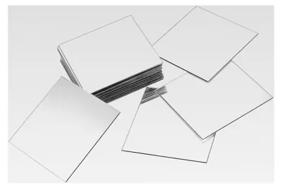 Produktbild von 25 Stück selbstklebende Spiegelfliesen, Mini Spiegel zum Kleben 7,5 cm Quadrat, flexibler rahmenloser Wandspiegel für DIY Heimdekoration