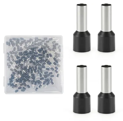 Aderendhülsen 200 Stück, 1,5 mm² x 8 mm, isoliert, Kupfer