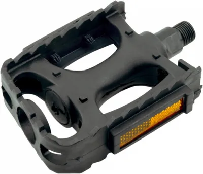 Produktbild von V BIKE Pedal Paar Fahrradpedalen mit Reflektoren schwarz MTB Pedalpaare W-9/16" kompatibel mit Fahrrädern