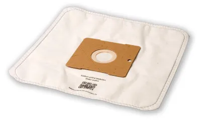 A single vacuum cleaner bag is shown on a white background.