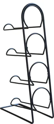 Immagine prodotto di Elegante portabottiglie in metallo per 4 bottiglie - portabottiglie per vino - portabottiglie - portabottiglie per vino - portabottiglie per vino - nero