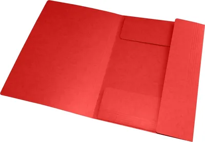 Obrázek produktu pro Rohový pořadač Top File+ A4 3 chlopně červený, balení 10 ks