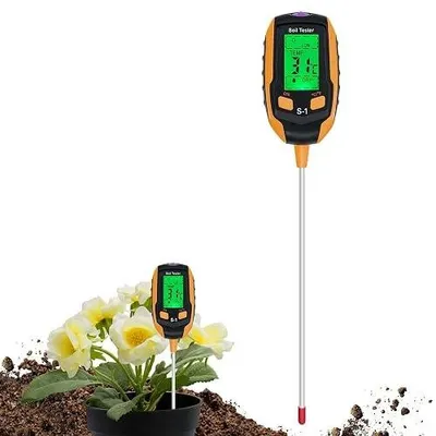 Zdjęcie produktu dla Miernik gleby 4W1 cyfrowy ph wilgotność temperatura światło ogród