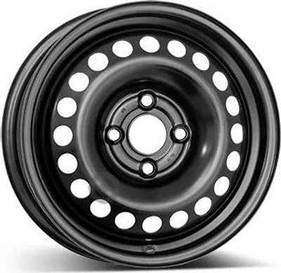 Productafbeelding van 14-inch stalen velg ALCAR, 14" x 5", 4x100 boutgaten, ET45, 54.00mm naafdiameter, zwarte velg