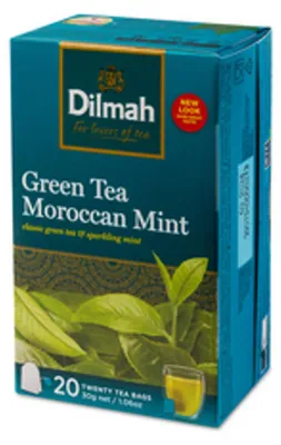 Zdjęcie produktu dla Dilmah Green Tea Moroccan Mint 20x1,5 g